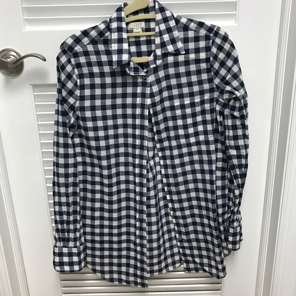 J crew Gingham shirt